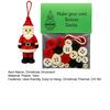 DIY Christmas Button Ornament Button Snowman Xmas Tree Decoration Kit Hanging Button Santa Claus Craft Set for Kids Adults Festive Home Decor