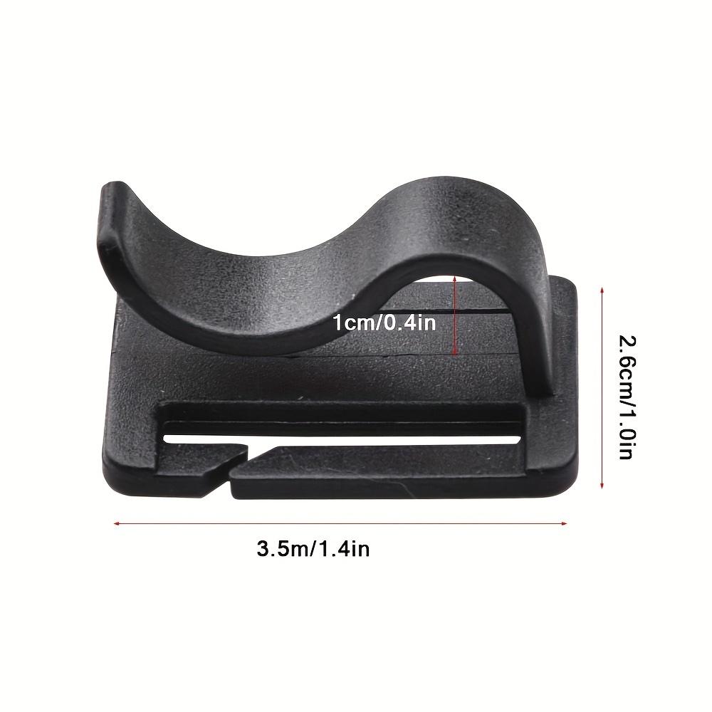 10pcs Mountaineering Drinking Water Bag Water Pipe Fixing Clip Camping Backpack Portable Accessory Tent Fixing Clip