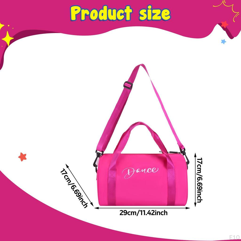 Taneční taška pro dívky s popruhem Duffle Gym Weekender Gymnastika