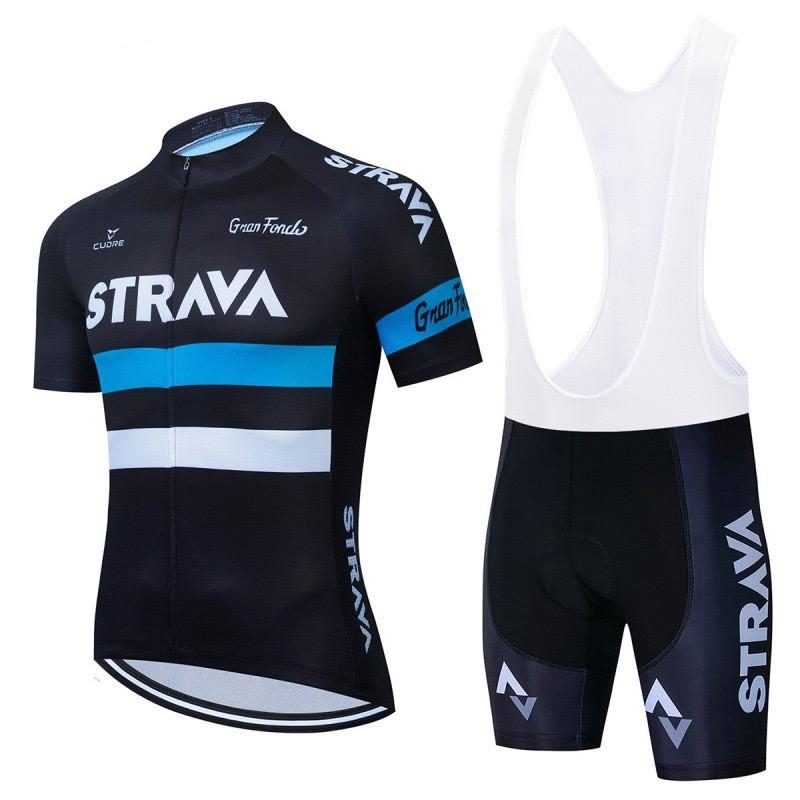 Mens Cycling Jersey Bib Shorts Set Quick-Dry Outdoor Bike Riding Sportswear