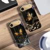 Der Goldene Schmetterling Für IPhone 17Pro Max 16 17 Pro 15 Pro 14 13 Plus 12 Mini 11Pro Max XR 16E 17Air Goldene Glas-Handyhülle