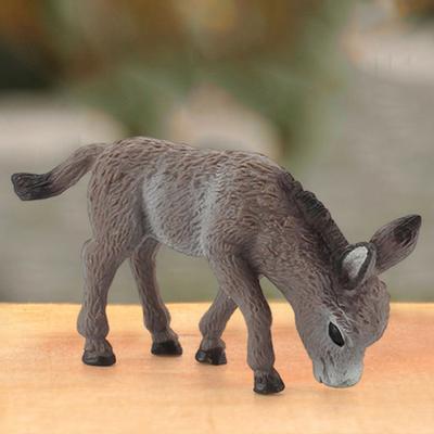 Donkey Model Convenient Delicate Animal Wild Donkey Toy for Home