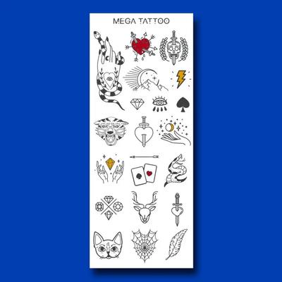 MEGA TATTOO Tetovací samolepka MTS 02 - Tarot