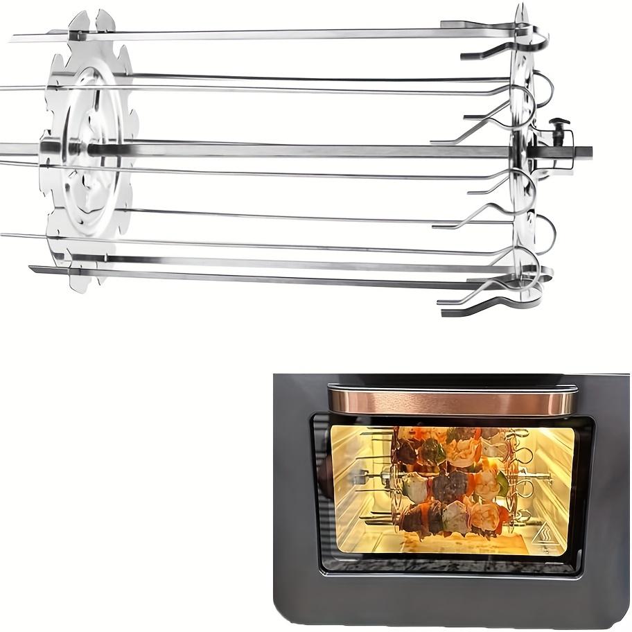 Air Fryer Accessories, Oven Accessories, Stainless Steel Skewers Basket, Metal Grill Rack, Meat Roasting Rack, Easy Cooking Preparation