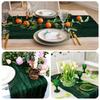 Corredor de mesa de gaze semi-transparente, toalha de mesa para jantar, festa de casamento vintage, banquetes de natal, decoração de bolo