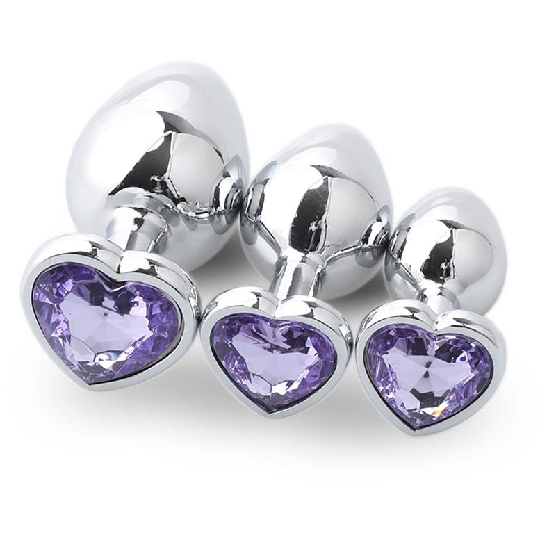 1 Stück 3 Größen Analplug Rund Edelstahl Kristall Buttplug Abnehmbarer Analplug Stimulator Analsex Spielzeug Prostata Massagegerät Dildo