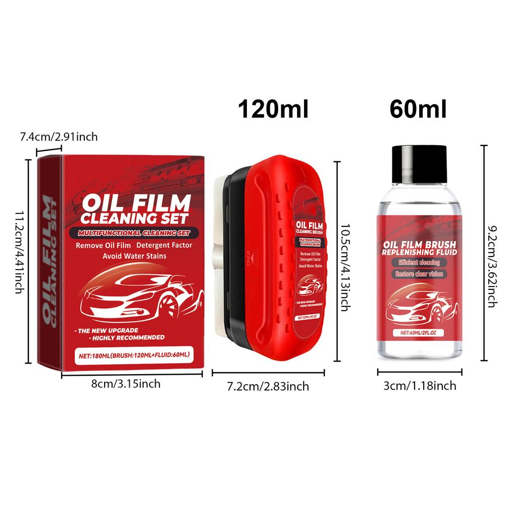

Car Glass Oil Film Cleaner Powerful Windshield Cleaner & Oil Film Remover Car Glass Cleaning Tool Car Oil Film Cleaning Brush
