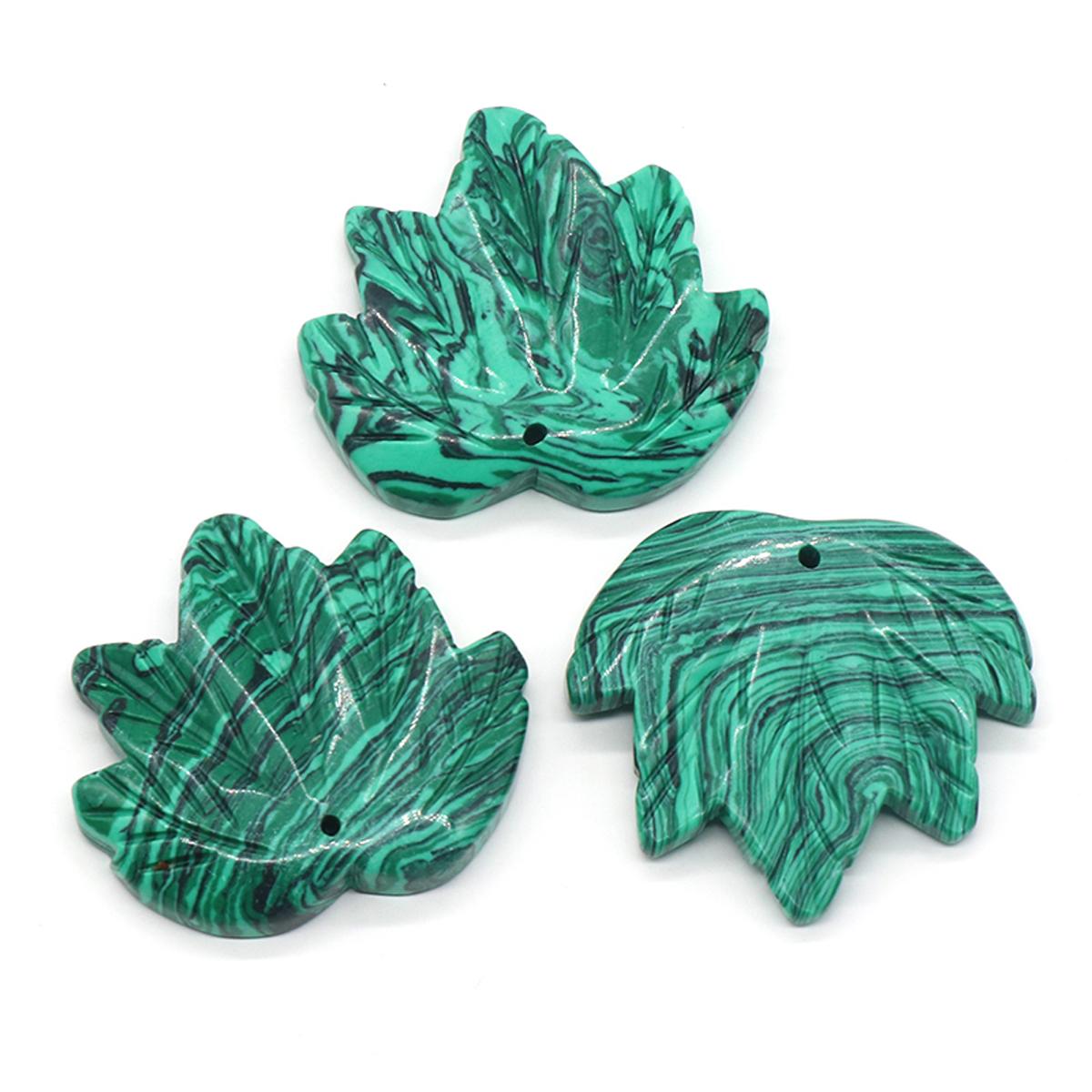 

1 шт. ожерелье кулон натуральный камень кленовый лист кулон для изготовления ювелирных изделий DIY ожерелье браслет серьги аксессуар 43x47-50mm