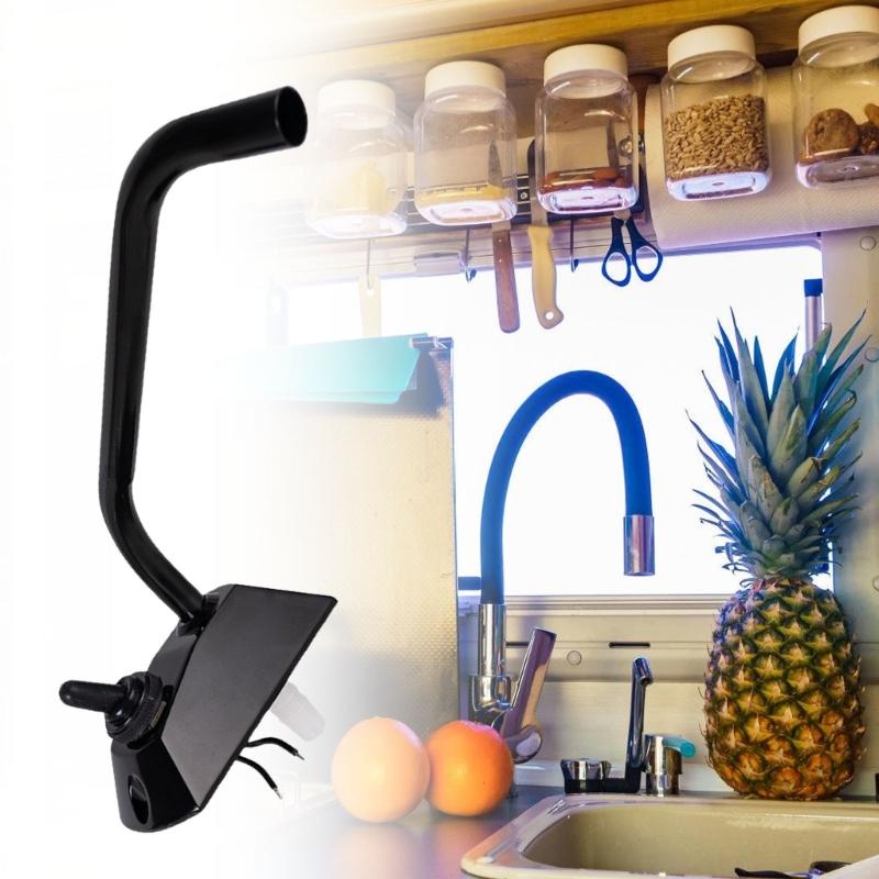 12V Membran-Wasserpumpe für Wohnmobile und Camper mit 360° drehbarem Wasserhahn