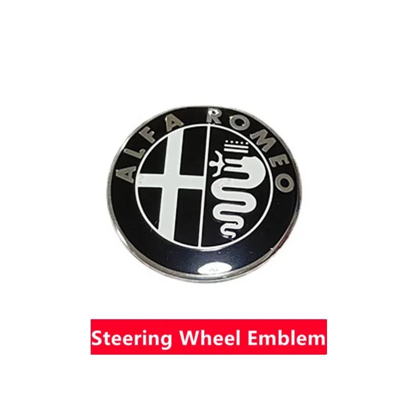 RCIZ5 pour Alfa Romeo Giulia MiTo Stelvio Giulietta GT 159 147 156 Capot Avant Coffre Arrière Cache-moyeu Volant Autocollant