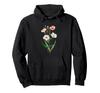 Viscaria Pink White Vintage Floral Boho Wildflower Graphic Hoodie
