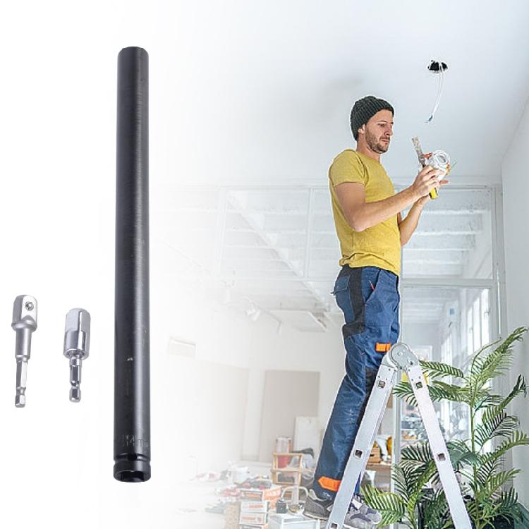 9/16" Hohlsteckschlüssel mit 1/2" Schlagschrauber-Adapter und Sechskantschaft für Anwendungen mit erweiterter Reichweite über Kopf