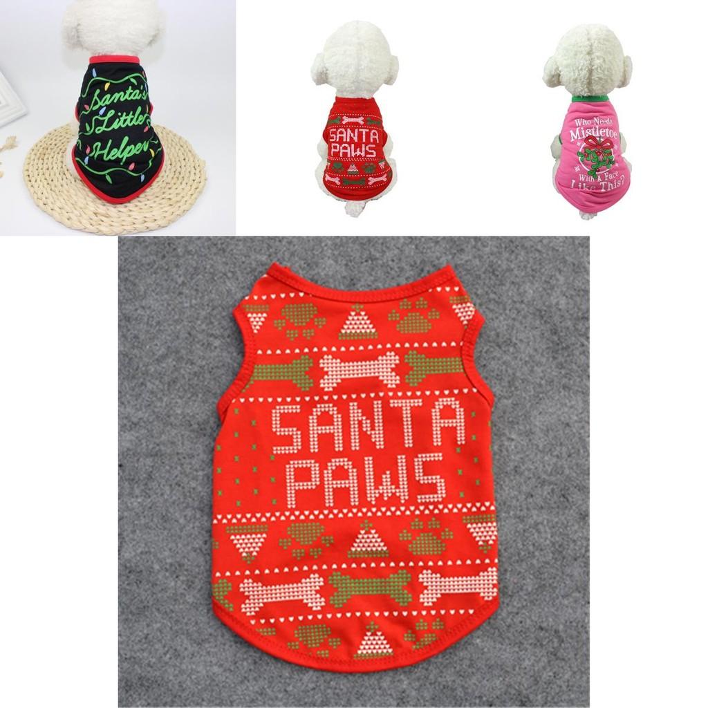 Soft And Warm Christmas Pullover For Dogs And Cats With Fashionable Santa Elf Print
