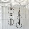 Stainless Steel Bird Swing Toy For Small Parrots Safe Chewable Chain Perch With Metal Materials