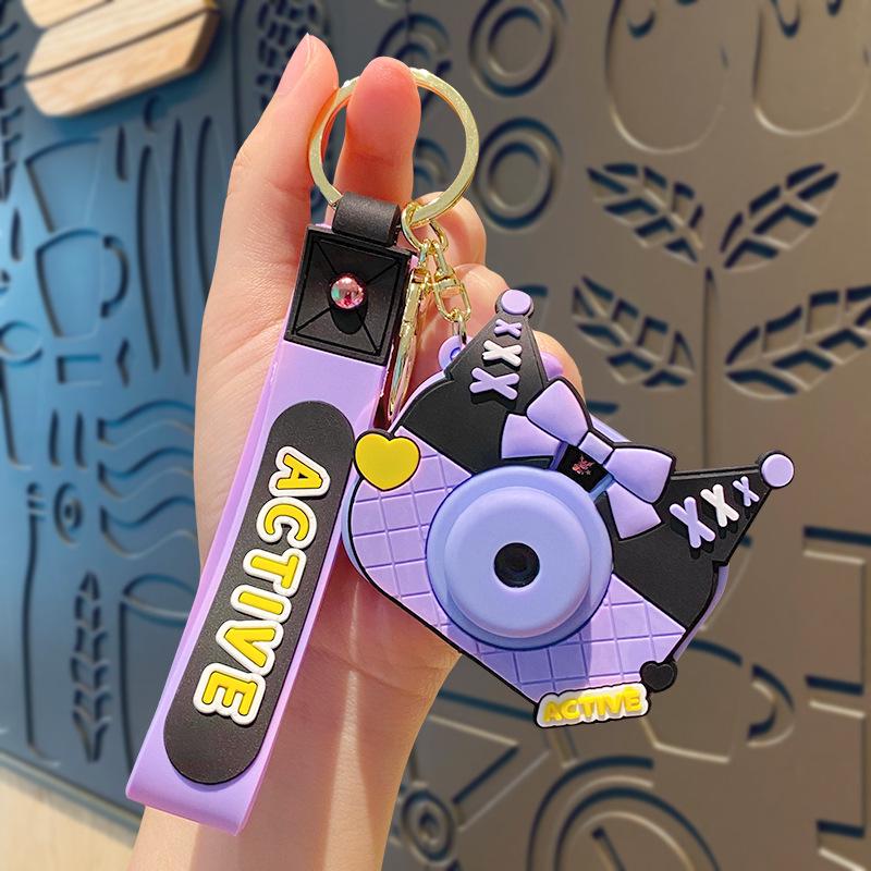 Capybara Projector Camera Keychain: Cute Capybara-kun Keyring Bag Accessory Gift