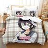 Bakuon!! Bedding Set Single Twin Full Queen King Size Bed Set Adult Kid Bedroom Duvetcover Sets 3D Print Anime Bed Sheet Set