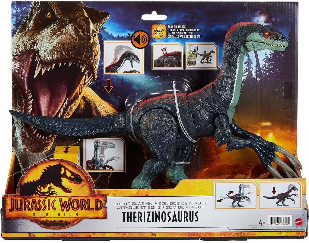 Mattel Jurassic World New Ruler Super Therizinosaurus 34 Years Old and GWD65 (JURASSIC WORLD) Action! [Total Length Approx. Cm] [Dinosaur Toy] [4 Up]