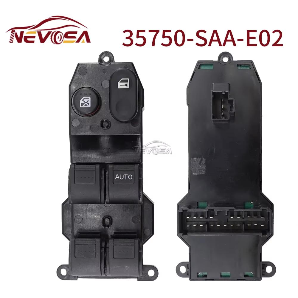 RHD 35750-SAA-E02 For Honda Fit 2002--2008 Jazz City Power Window Lifter Control Regulator Switch 35750-SAA-E12 35750-SAA-E110 35750-SAA-E02