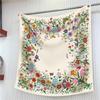 90cm Korean-Style High-Quality Twill Silk Chain Print Ladies' Decorative Shawl