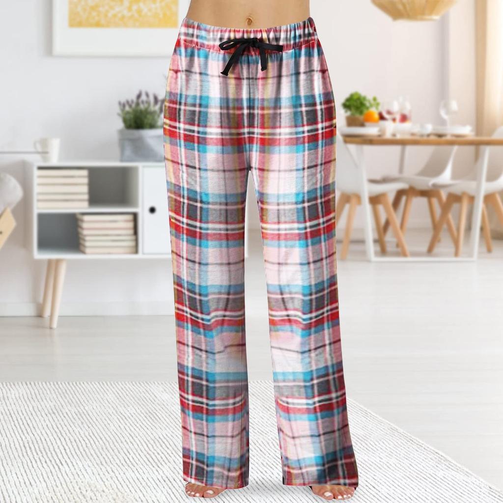 Fashion Women's Printed Casual Loose Comfortable Straight Leg Pants