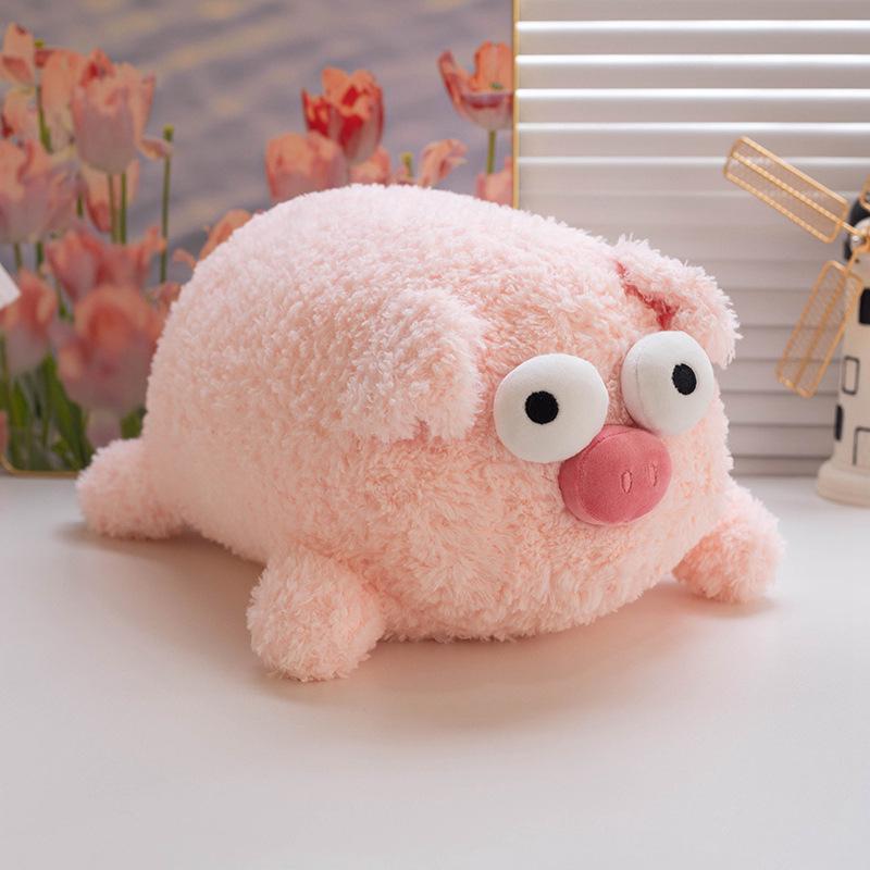 Cross-Border Honey Tea Sauce Plush: Big-Eyed Piggy Bee, Crocodile, Unicorn Stuffed Toy - Creative & Funny.