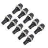 10pcs Panel Mount Screw Cap Fuse Holder Case for Radio Glass Tube Fuses 5 x 20mm