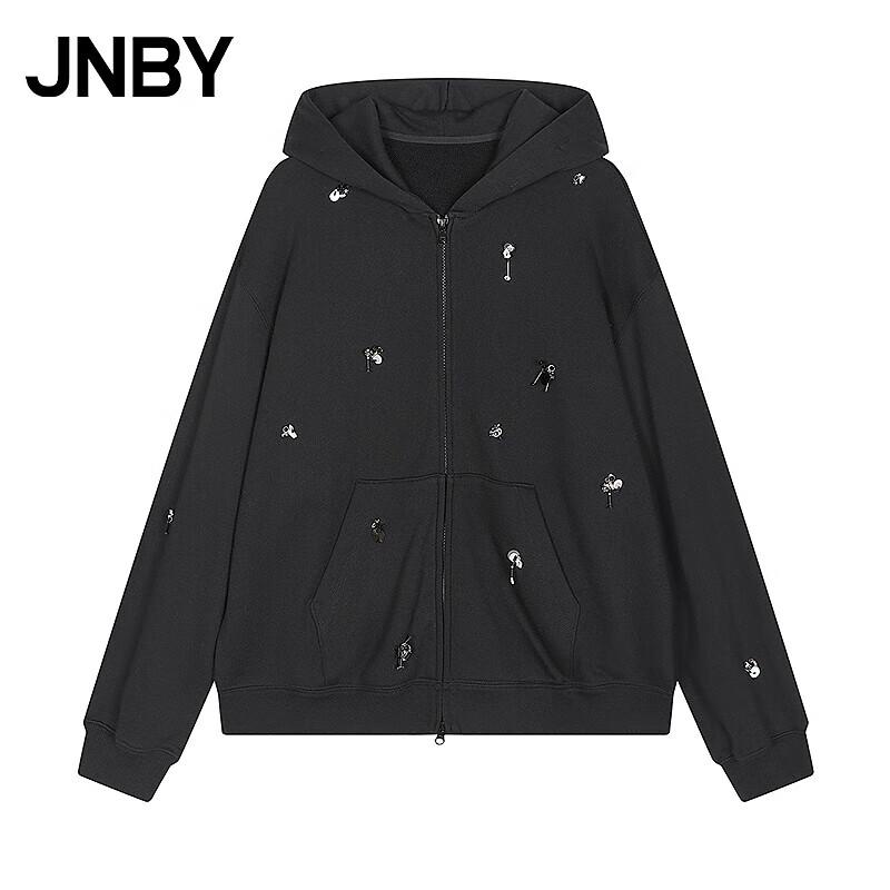 JNBY 2025 Autumn Loose Fit Hooded Full-Zip Sweatshirt M 28960₽