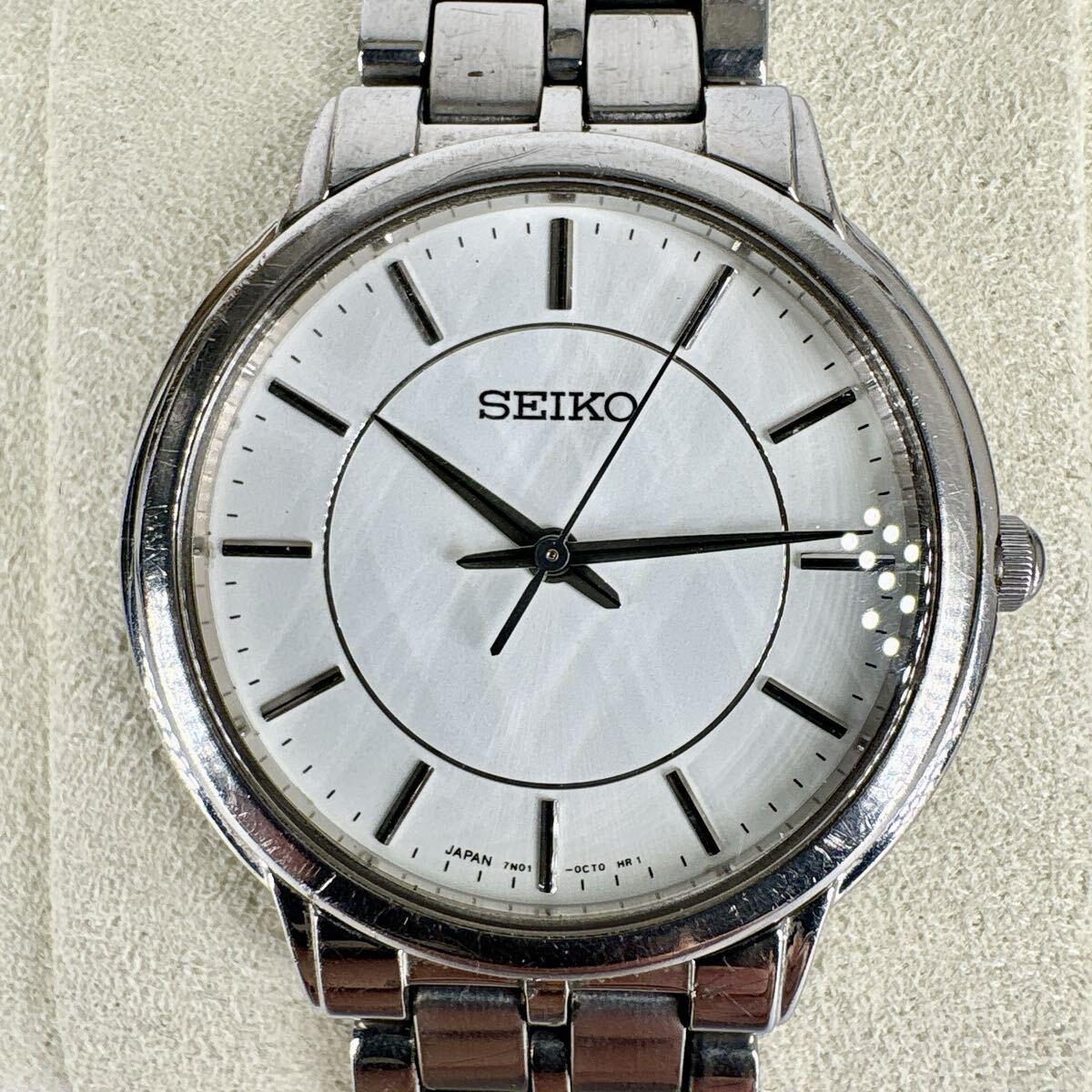Used [New battery replacement/working item] SEIKO Spirit Men s Watch Silver Quartz
