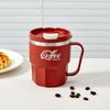 WORTHBUY Portable Double-Walled Insulated Coffee Cup 304 Stainless Steel Mug Reusable Leak-proof Drinking Cup For School Office