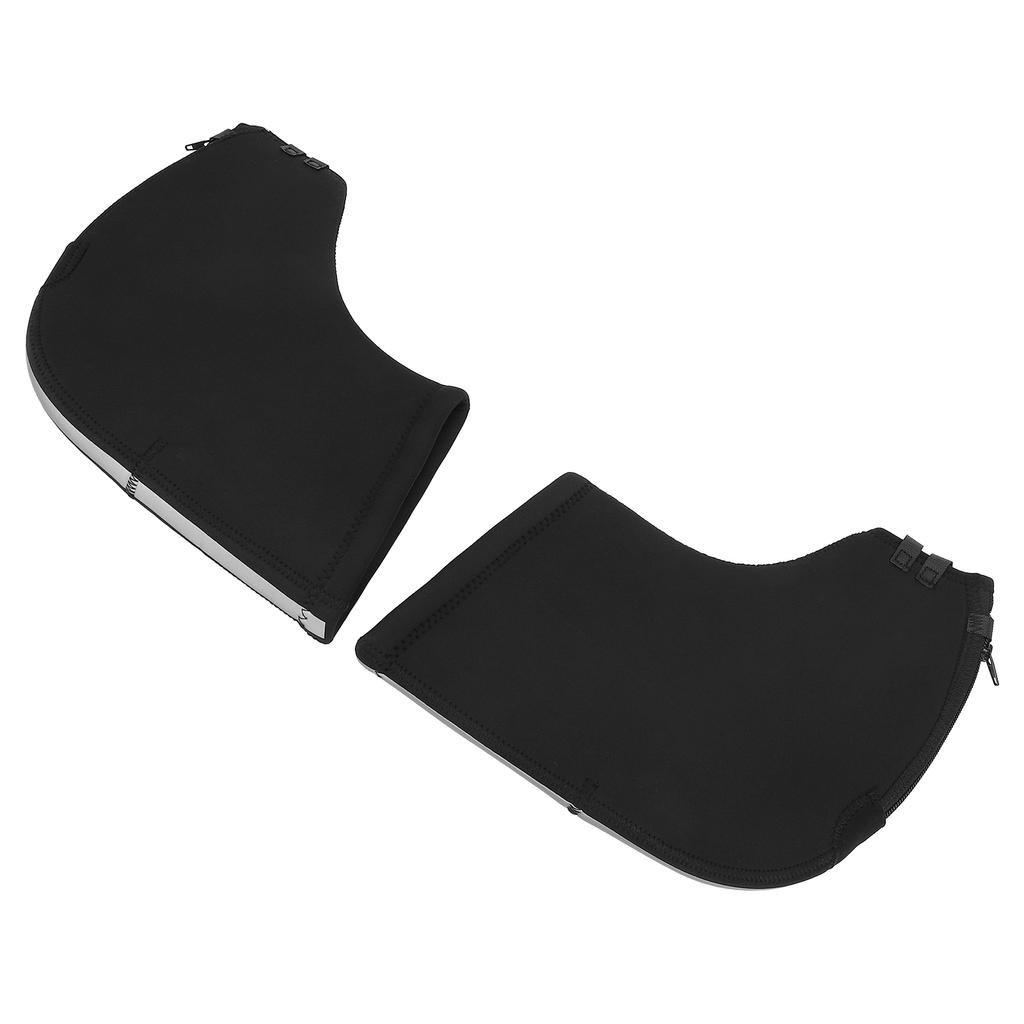 Bike Handlebar Cover Winter Cold Weather Riding Hand Warmer Gloves Rainproof Windproof Black One Size