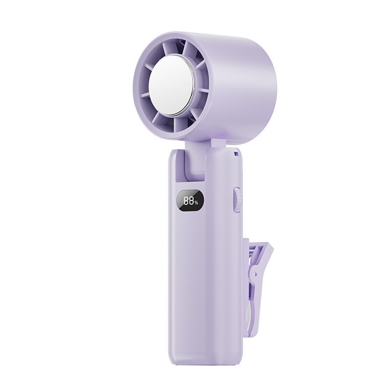 

26-Year Portable Turbo Cooling Fan with USB, Digital Display, and Stepless Speed Control 57*66*174 mm лаванды фиолетового