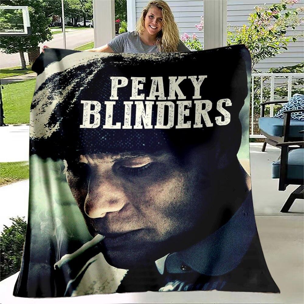 Peaky Blinders Soft Flannel Thin Blanket Popular Gangster TV Blanket Portable Home Travel Office Lunch Break Throw Blanket