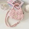 51 dopamine girl quilted cotton padded love handbag women's shoulder bag magnetic messenger canvas bag