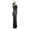 2023 Summer Women's Sexy Spaghetti Strap Lace Dress - Slim Fit, Transparent, Solid Color, Sleeveless