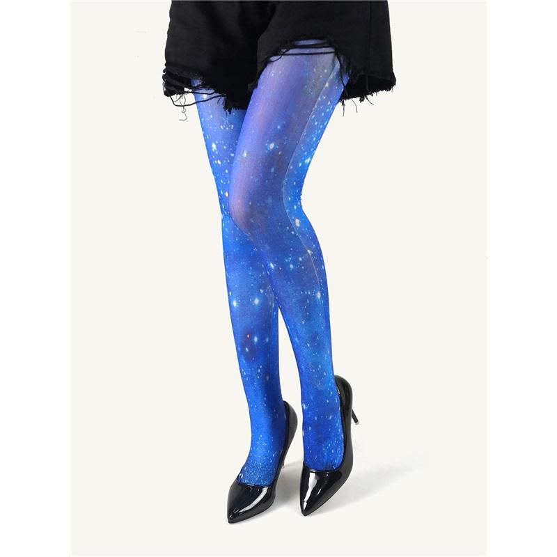 

Весенне-летние тонкие колготки с цветочным принтом, универсальные чулки с узором «бабочки», женские колготки, чулочные изделия, устойчивые к зацепкам One Size