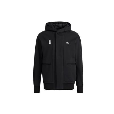Logo Sport Kapuzenjacke Herren Oberbekleidung Schwarz H39296