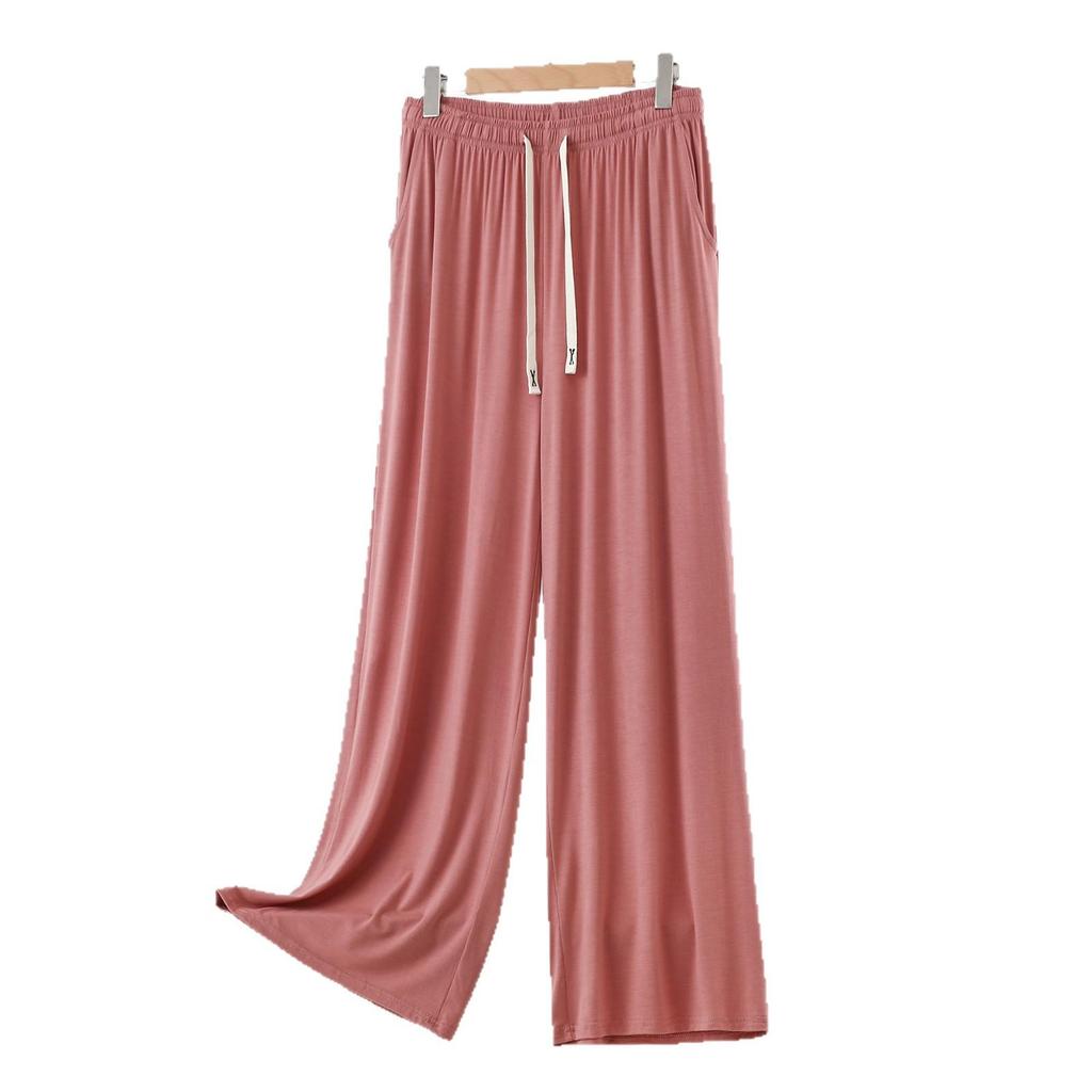 Women's Summer Wide-Leg Modal Pajama Pants - Breathable, Loose-Fit, Plus Size, Mosquito Repellent Home Wear