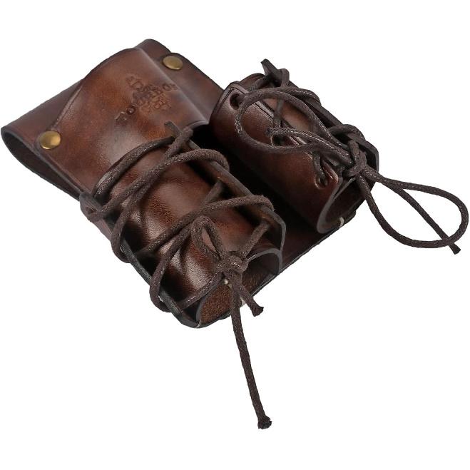 TOURBON Leather Tool Organizer Bull Pin Holster Wrench Hammer Holder