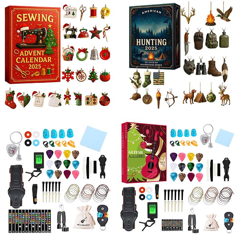 Advent Calendar 2025 24pcs 2D Acrylic Pendants Christmas Advent Calendar Blind Box Gift Countdown Calendar for Boys And Girls