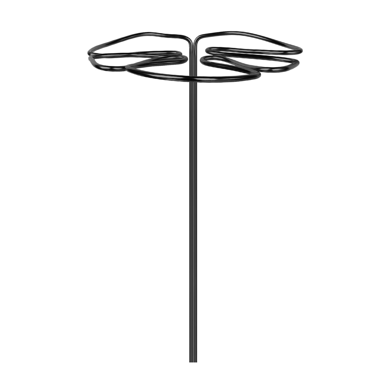 

Geometric Plant Stand Turtle Leaf Shape Metal Home Decoration 15X28CM чёрный