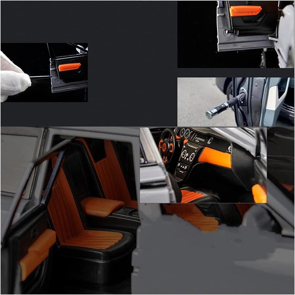 Diecast Metal Toy Car 1/20 for Rolls-Royce Cullinan SUV Off-Road Alloy Model Car Simulation Sound Light Toy for Kids