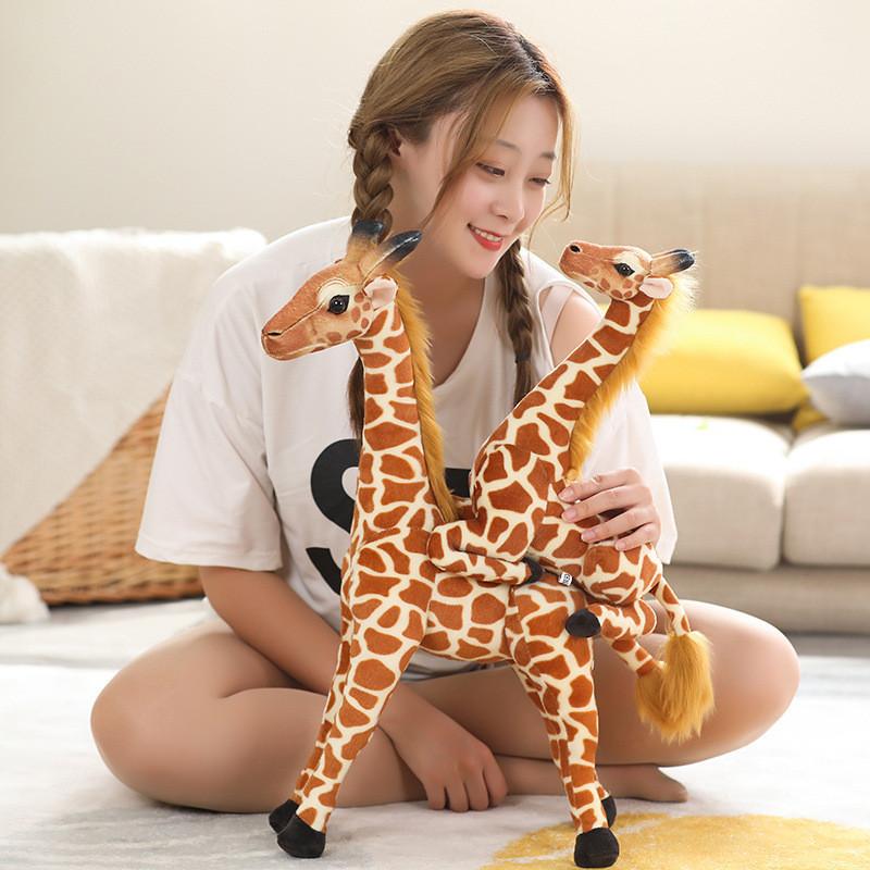 Stuffed Giraffe Cute Animal Cartoon Children Sleep Accompany Boy Gifts Girl
