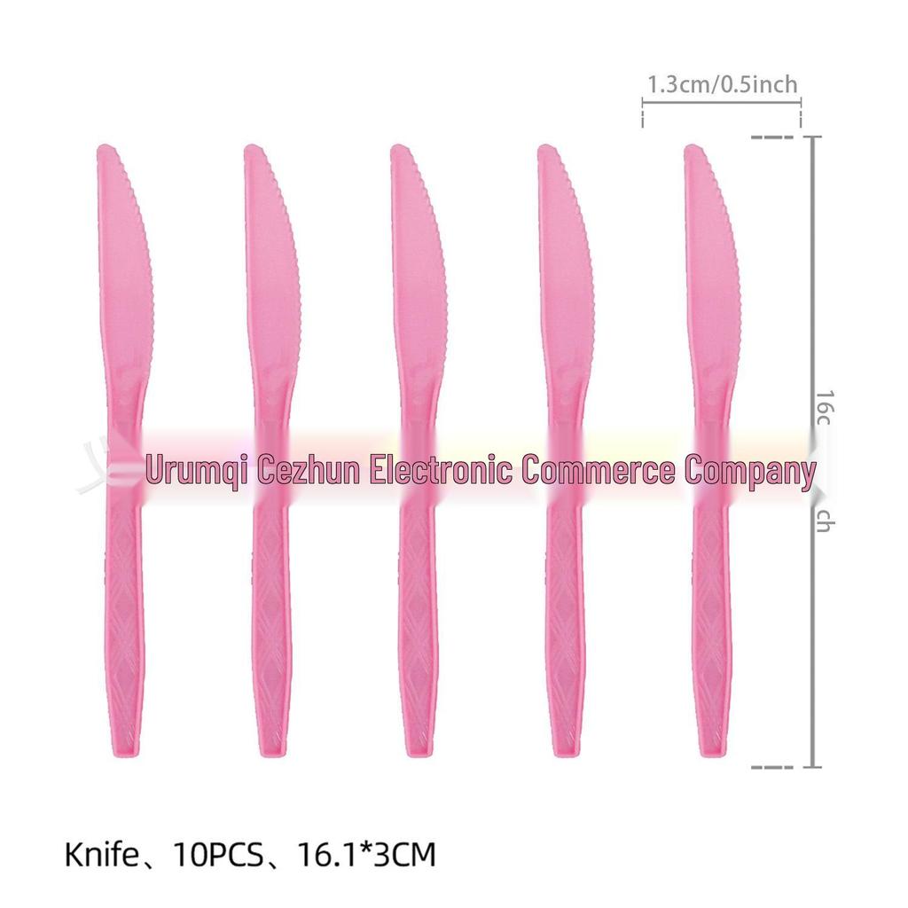 Pink Bow Birthday Party Disposable Tableware Set