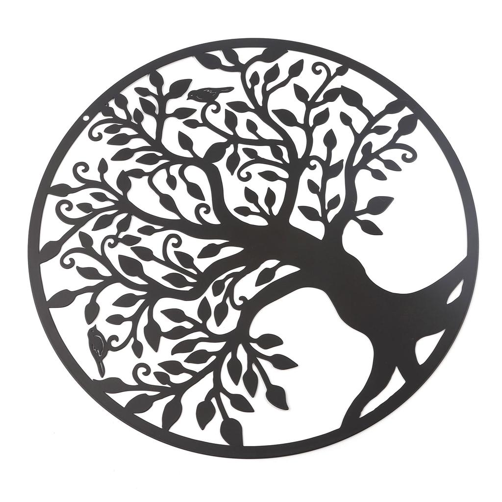 Tree of Life Metal Wall Decoration Indoor Outdoor Garden Farmhouse Decor Hanging Ornament for Home Housewarming Gift