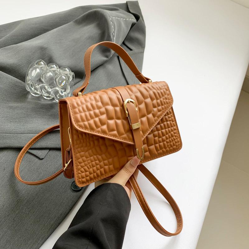 

Нішева жіноча сумка на одне плече 2024 літо нова мода повсякденна портативна сумка-месенджер повсякденна універсальна сумка коричневий