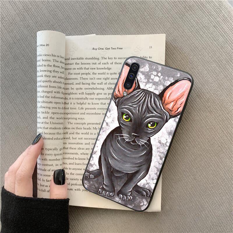 Tattoo Sphinx Cat  Phone Cover Shell For Samsung Galaxy A51 A71 A21S A10 A20S A20E A30S A40 A50 A70 A11 A40 M31 M30S Coque Case