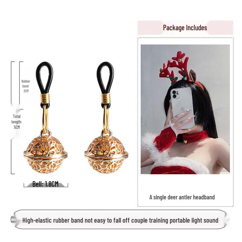 Bell Nipple Clamps: Wearable SM Training Toys for Outdoor Erotic Stimulation and Punishment