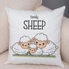 Luxury Home Decor Pillow Cover Car Living Room Sofa Cushion Cover Animal Family Pattern Cushion Cover