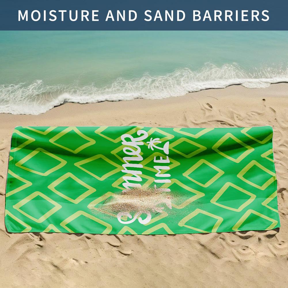 

Sunscreen beach towels double-sided velvet microfiber beach camping sports towels bath towels absorb water 80 * 160 [OPP independent bag]