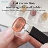 Non-Magnetic Nail Art Gem Holders - Clear Acrylic Stands for Cat Eye Rhinestones & Nail Decor